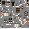 Riley Blake Frank And Friends Houses Gray Fabric