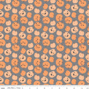 Riley Blake Frank And Friends Pumpkins Charcoal Fabric