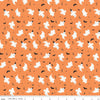 Riley Blake Frank And Friends Ghosts Orange Fabric