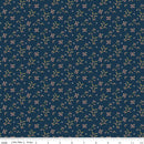 Riley Blake Christmas Greetings Berries Navy Fabric