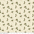 Riley Blake Christmas Greetings Holly Cream Fabric