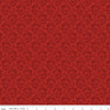 Riley Blake Christmas Greetings Scroll Red Fabric