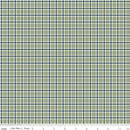 Riley Blake Christmas Greetings Plaid Sage Fabric