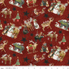 Riley Blake Northern Christmas Main Red Fabric