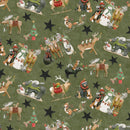 Riley Blake Northern Christmas Main Green Fabric