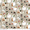 Riley Blake Northern Christmas Snowmen Neutral Fabric