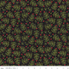 Riley Blake Northern Christmas Whimsical Trees Black Fabric