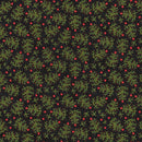 Riley Blake Northern Christmas Whimsical Trees Black Fabric