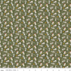 Riley Blake Northern Christmas Mice Green Fabric