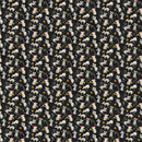 Riley Blake Northern Christmas Mice Black Fabric