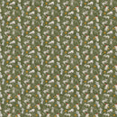 Riley Blake Northern Christmas Mice Green Fabric