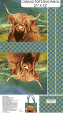 Northcott Highland Home Canvas Bag Panel