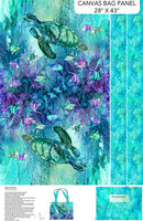 Northcott Coral Reef Canvas Bag Panel