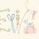 Marcus Fabrics A Stitch For Every Season Canvas Tote Bag Panel