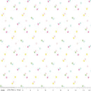 Riley Blake Seasonal Basics Bunnies White Fabric
