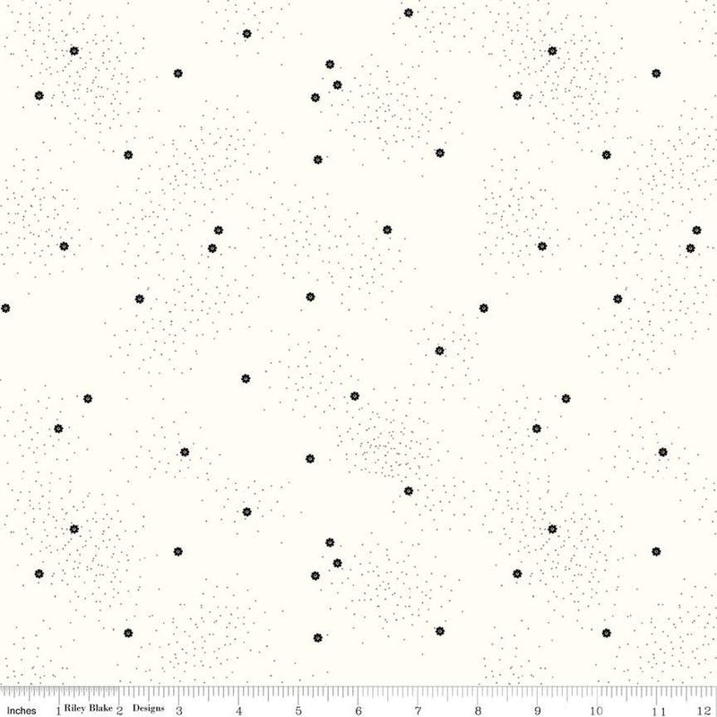 Riley Blake Dainty Daisy Cloud Licorice Fabric