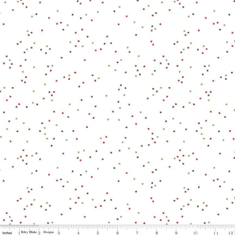 Riley Blake Blossom Flowers Santa Claus Fabric