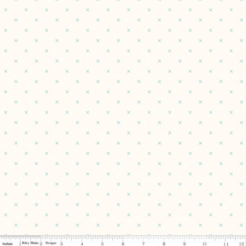 Riley Blake Bee Cross Stitch Cottage Fabric