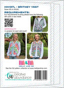 Britney Vest Pattern Linen Cover Version