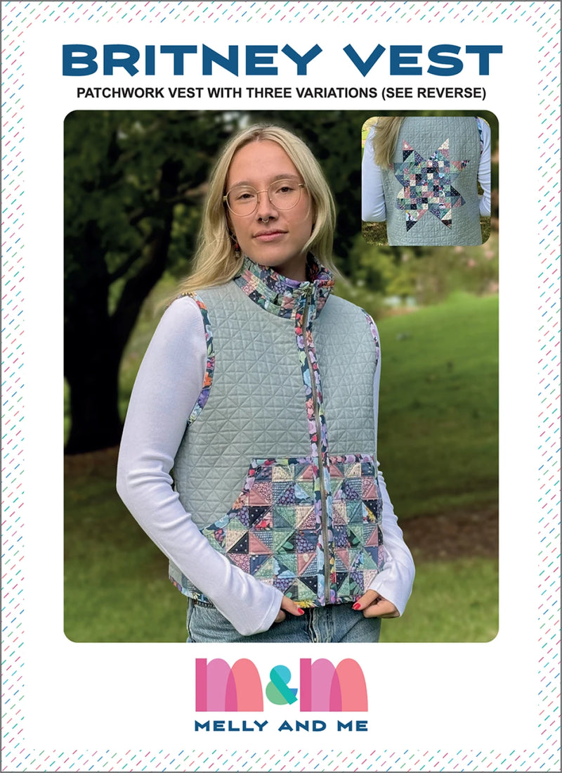 Britney Vest Pattern Linen Cover Version