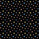 Timeless Treasures Black Cute Cat Paws Fabric