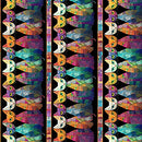 Timeless Treasures Sophisticat Quilt Cat 11" Stripe Fabric