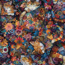 Timeless Treasures Calico Cat Floral Fabric