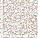 Timeless Treasures Packed Cats Multi Flannel Fabric
