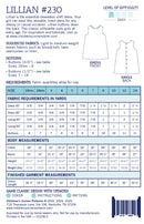 Lillian Dress 18 month-14 year Pattern