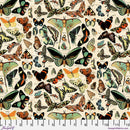 Tim Holtz Butterflies Teal Canvas Fabric