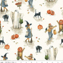 Riley Blake Trick Or Treat Main Cream Fabric