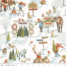 Riley Blake Santa's Tree Farm Main Snowy Fabric