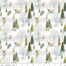 Riley Blake Santa's Tree Farm Woodland Snowy Fabric