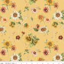 Riley Blake Sunflower Whispers Sunflowers Yellow Fabric