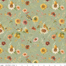 Riley Blake Sunflower Whispers Prairie Green Fabric