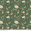 Riley Blake Holiday Spirit Christmas Toss Green Fabric