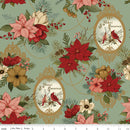 Riley Blake Christmas Greetings Main Spruce Fabric