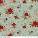 Riley Blake Christmas Greetings Floral Sage Fabric