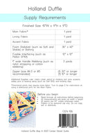 Holland Duffle Bag Pattern