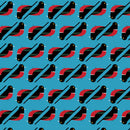 Charley Harper Discovery Place Red Breasted Meadowlark Poplin Fabric