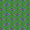 Charley Harper Discovery Place Lilac Breasted Roller Poplin Fabric