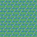 Charley Harper Discovery Place Bluebird Poplin Fabric