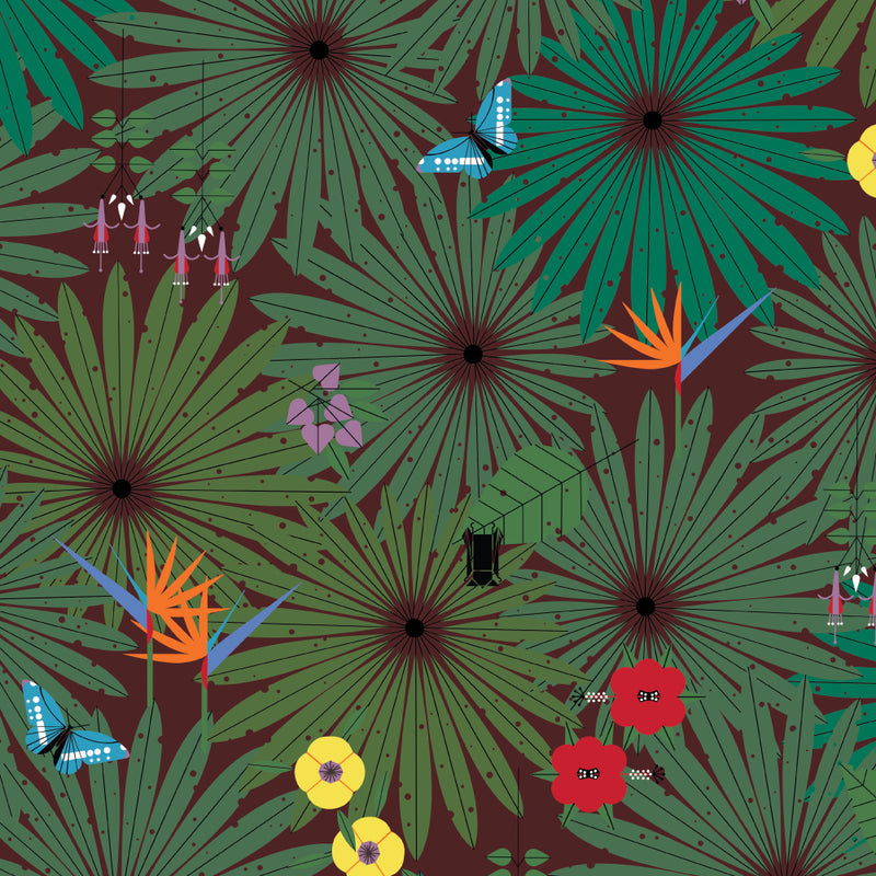 Charley Harper Discovery Place Foliage Poplin Fabric