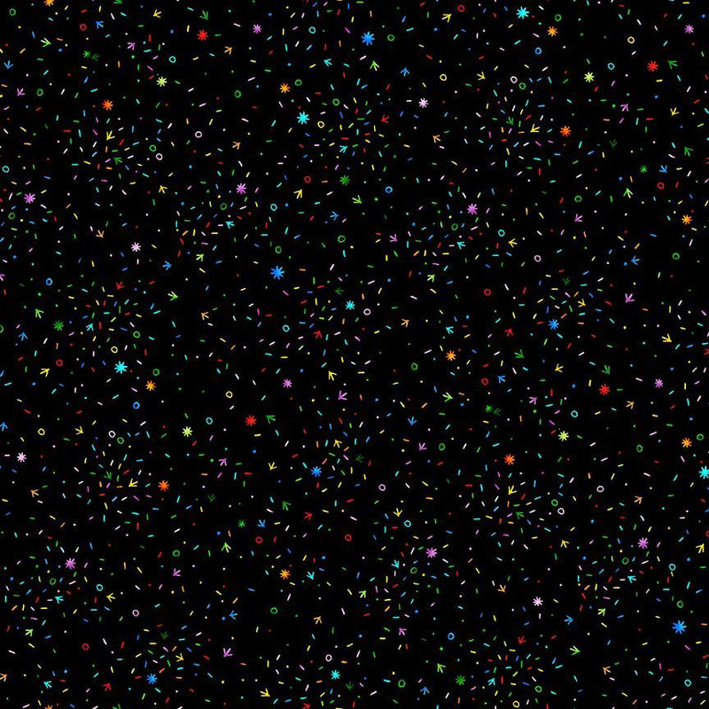 Timeless Treasure Chicken Scratch Confetti Fabric