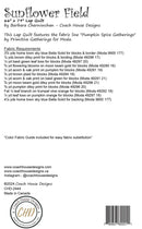 Coach House Designs Sunflower Field Quilt Pattern