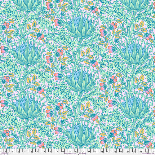 Kaffe x Morris & Co. Artichoke Lavender Cotton Lawn Fabric