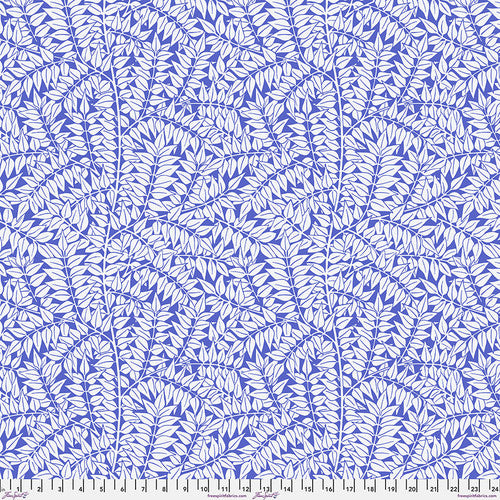 Kaffe x Morris & Co. Branches Blue Cotton Lawn Fabric