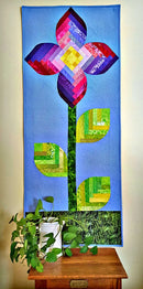 Cut Loose Press Log Cabin Wallflower Wall Hanging Pattern