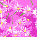 A.E. Nathan Co. Comfy Flannel Daisies Pink Fabric