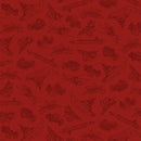 Timeless Treasures Path To Freedom Military Convoy Crimson Fabric